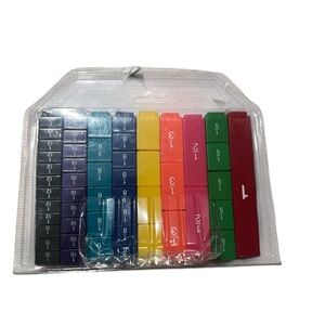 Colorful Math Counting Blocks Set